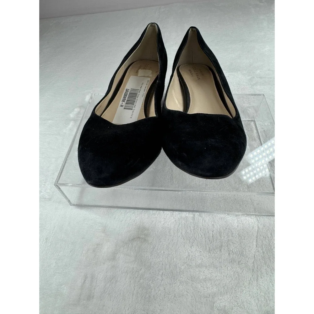 Cole Haan Grand.OS Claudine Classic Pump Shoes Women's 8.5B‎ Black Suede Leather